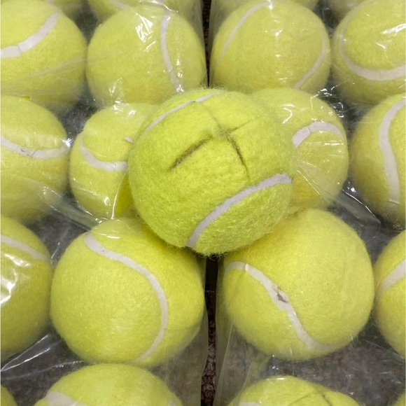 Quiet Chair Stay-Put Foot Covers - set of 48 yellow. (Pre cut tennis balls) - Picture 3 of 3